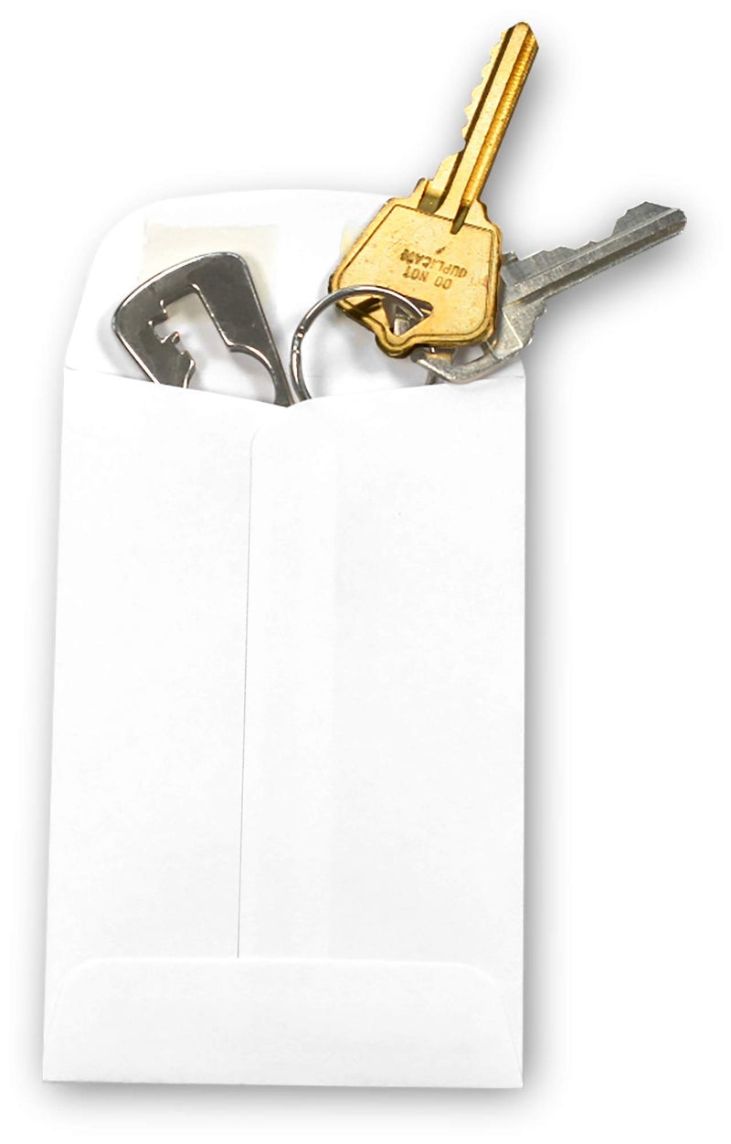 GUARDIAN 500 Guardian #4 Paper Coin Envelopes - Blank Small Envelopes for Coins, Receipts, Stamps, Small Parts Storage, & More â€“ 3" x 4-1/2" Cash Envelopes â€“ Gummed Flap Gift Card Holder Envelopes - Image 5